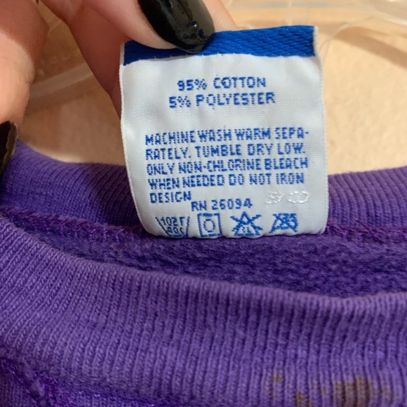 Codeine Purple Champion Crew Sweatshirt Size Large Pit To Pit 23in - Picture 3 of 4